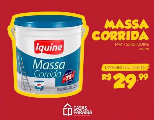 Massa corrida/PVA 25kg - R$ 29,99