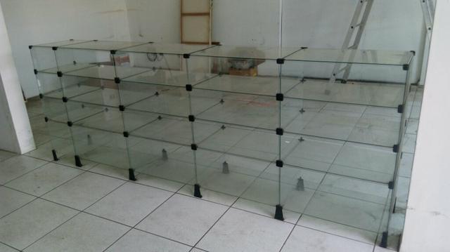 Balcão exposito de vidro