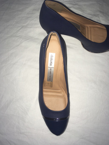 scarpin meia pata bico de tubarão