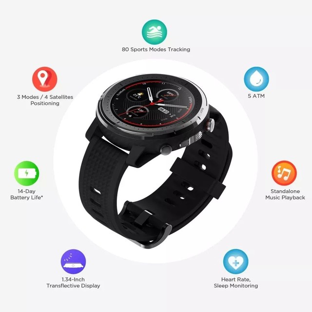 Smartwatch amazfit stratos 3 