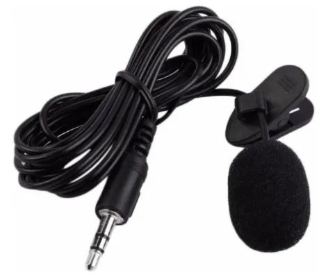 (NOVO) Microfone Lapela com fio P2