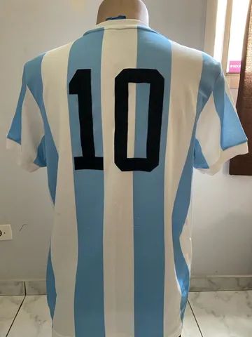 Camisa de futebol Seleção Argentina retro - Foto 2