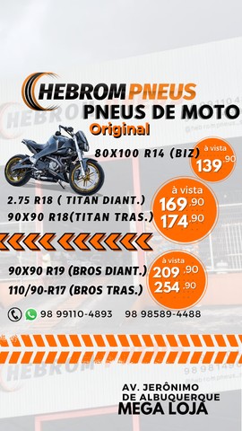 Vem tem pneu na hebrom! Original com 1 ano de garantia  - Foto 2