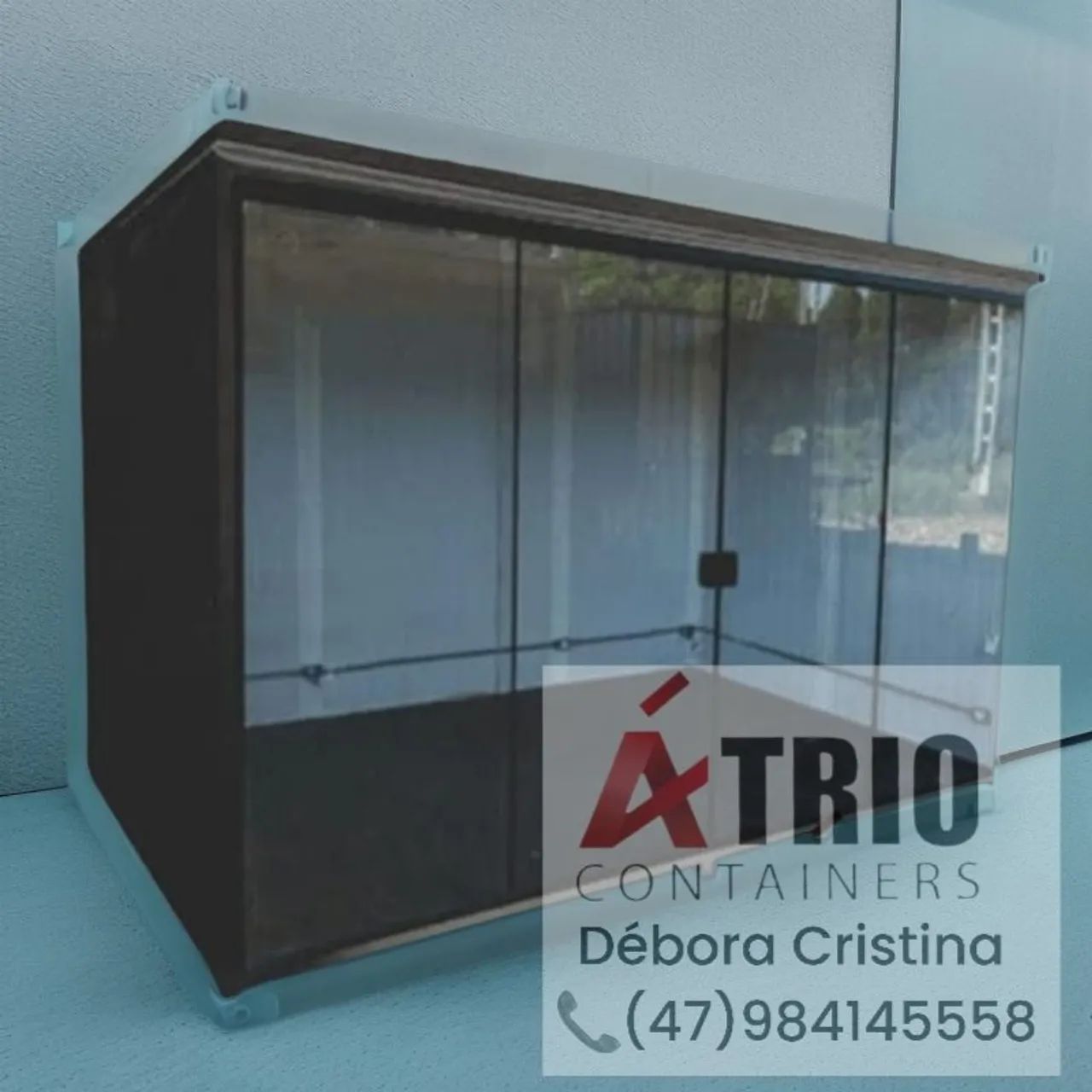 Container home escritório desmontável com aberturas  - Foto 5