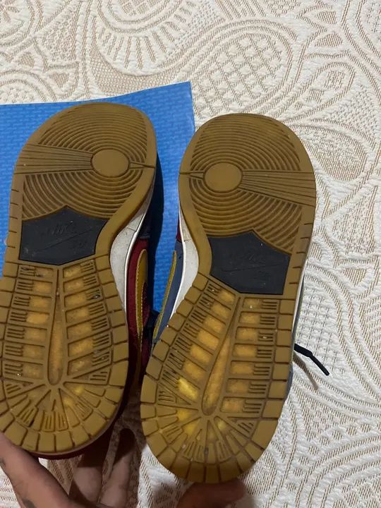 Nike Dunk Low SB - Azul e Vermelho TAM 40 - Foto 4