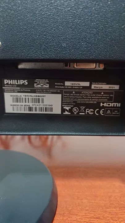 Monitor Philips 18.5 polegadas LED - Foto 4