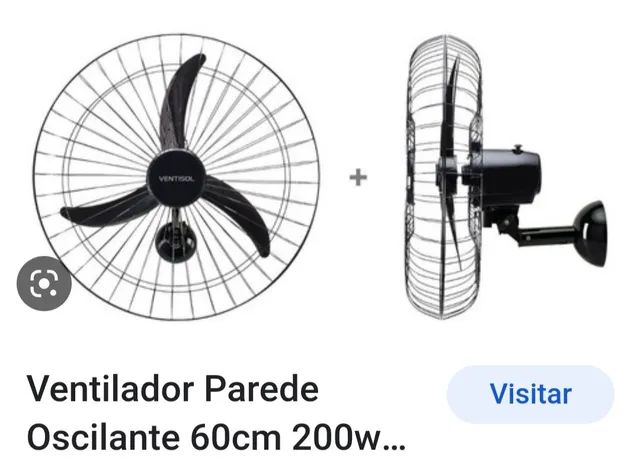 VENTILADOR PAREDE 60CM(TUFÃO) 200W BIVOLT VENTISOL  - Foto 3