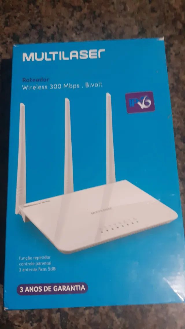 Roteador Multlaser   NOVO .300KBPS   3 ANTENAS  - Foto 3