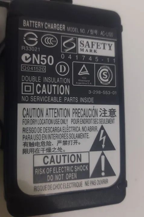 Fonte Carregadora P Cameras Sony AC- L100 - Foto 3