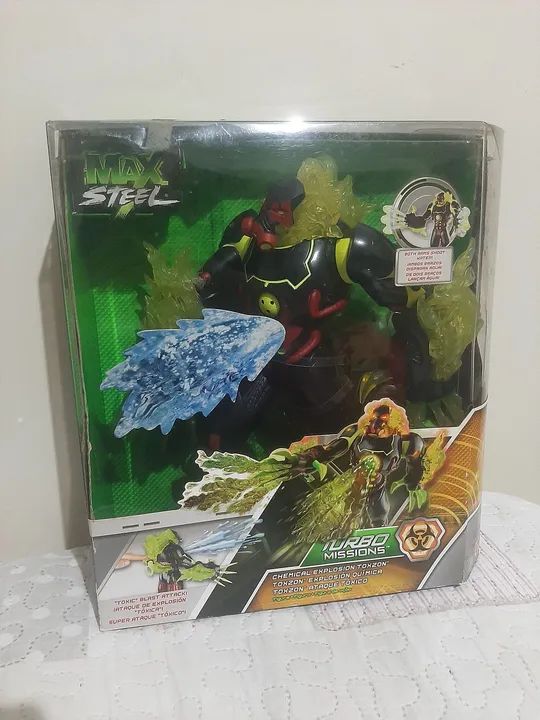 Max steel boneco toxzon lacrado raro!