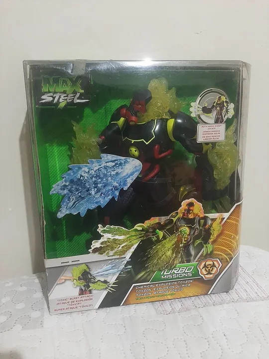 Max steel boneco toxzon lacrado raro!