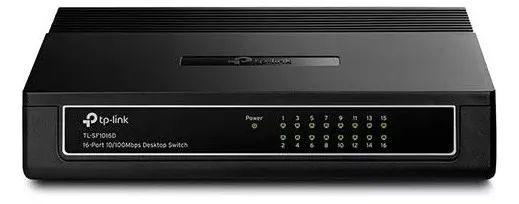 Switch Tp Link Sf1016d 16 Portas, Fast Ethernet 10/100mbps  