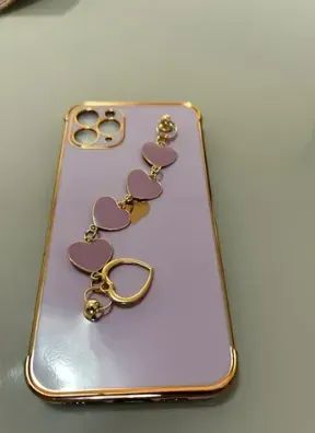 Linda Capa iPhone 11 Pro Max Lilás com alça - Foto 3