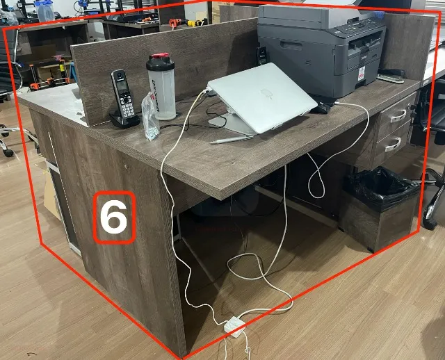 Mesa escritório - Estação de Trabalho para Duas Pessoas