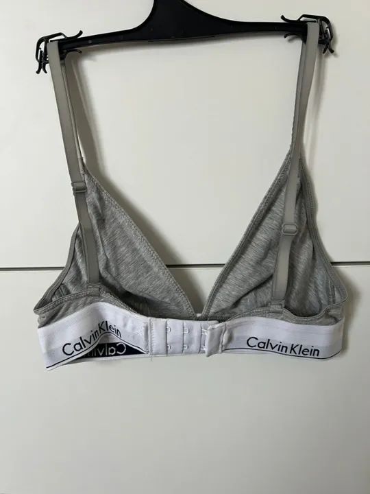 Calvin Klein UNLINED EXCLUSIVE - Triangle top bra - cinza - Foto 2