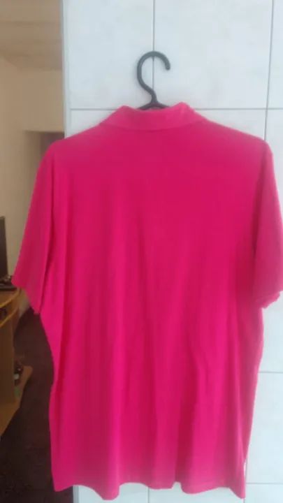Camisa Polo da Rotulo tamanho G cor rosa  - Foto 3