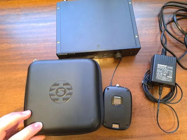 Microfone Headset Dh5 Duraplex Profissional Sistema Sem Fio Shure Slxd14 L55 - Foto 5