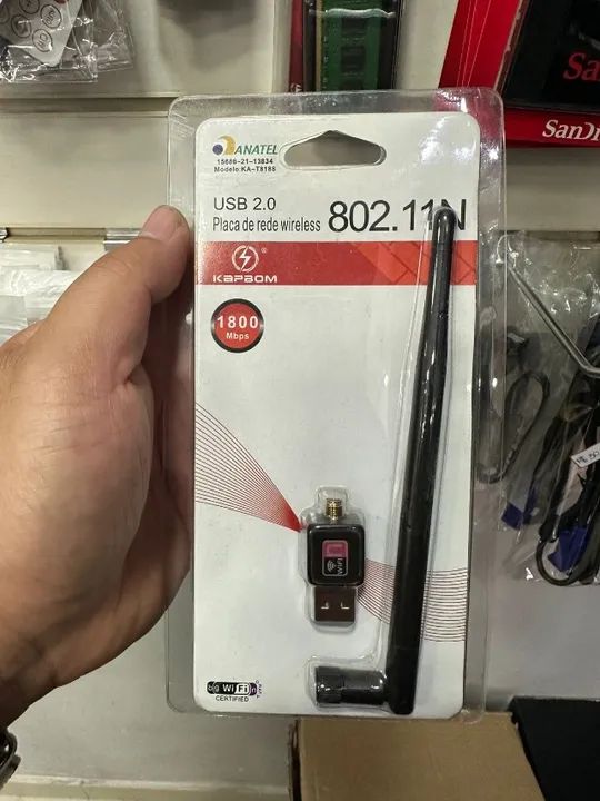 Adaptador Receptor Wireless Usb Wifi 1200mbps Pc E Notebook