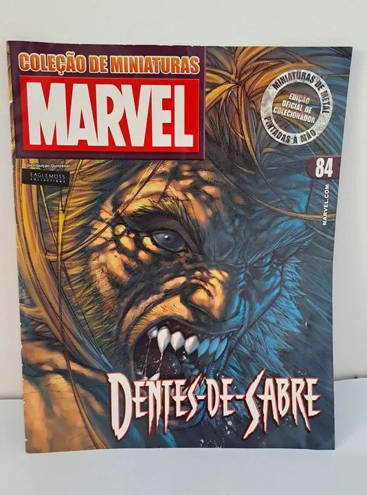 *** MT Dentes-de-Sabre Miniatura Eaglemoss Marvel Figurines - Foto 4