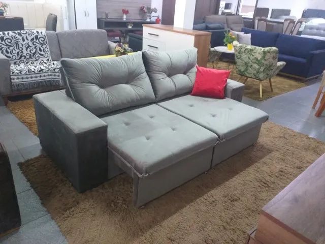 sofa retratil reclinavel roma 1.70