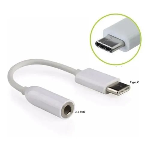 Adaptador Para Fone De Ouvido Tipo C Para P2 Branco Leon