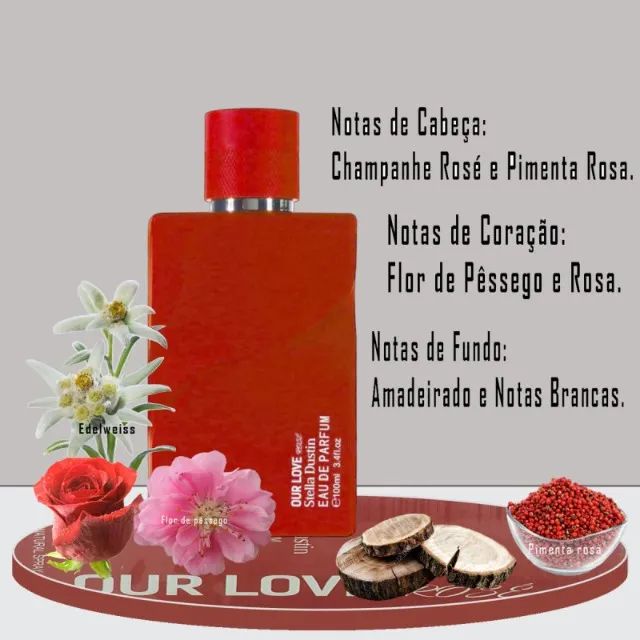 Stella Dustin Our Love Rosé Feminino Edp 100ml - Foto 2