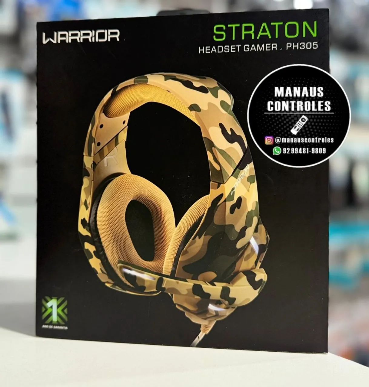 Headset camuflado gamer