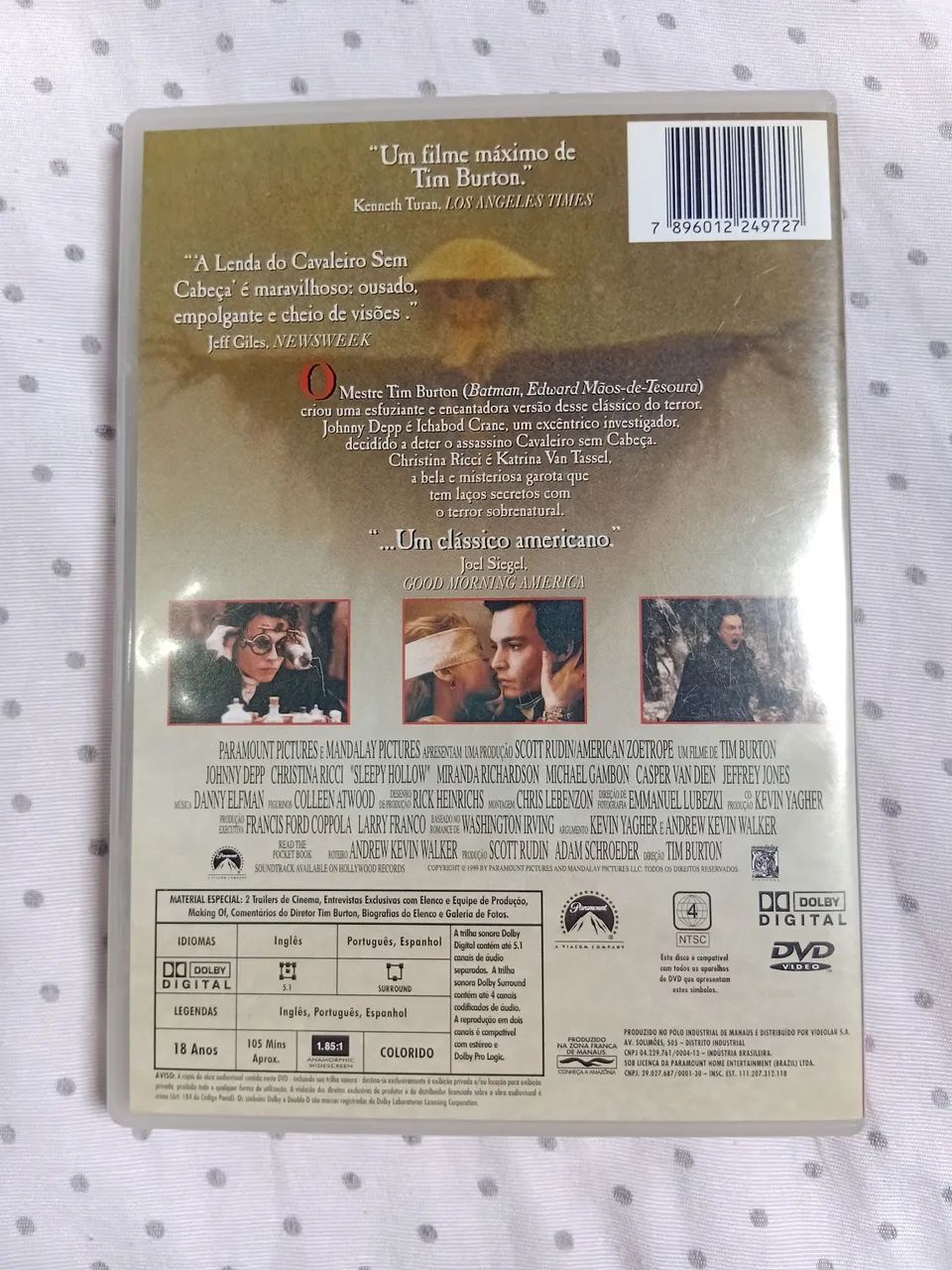 DVD A Lenda do Cavaleiro Sem Cabeça - Tim Burton - Foto 2