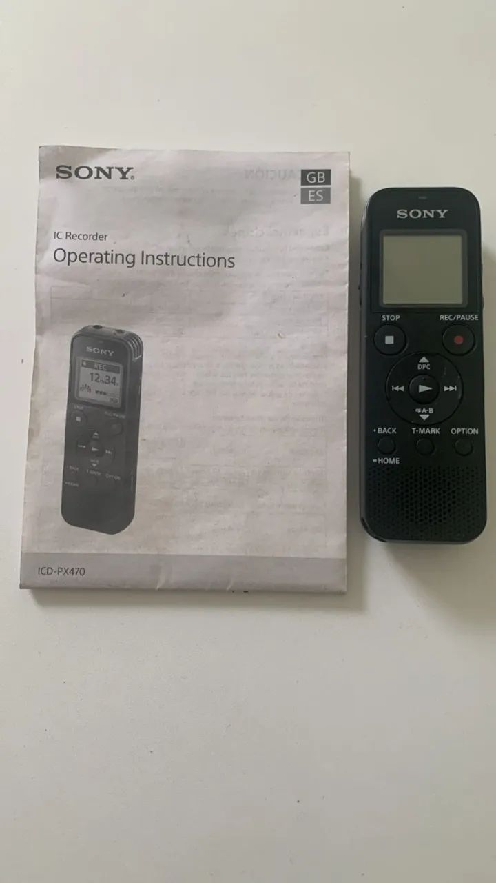 Sony Gravador de voz digital estéreo ICD-PX470 com gravador de voz USB integrado, preto - Foto 5