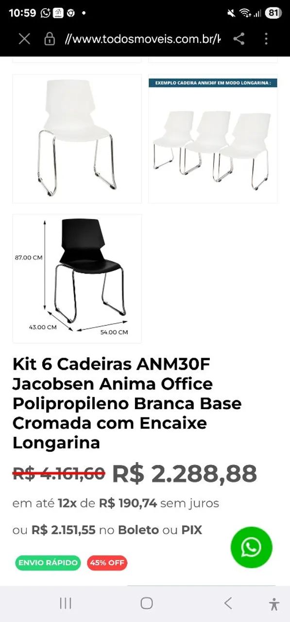 Vendo  3 cadeiras  - Foto 2