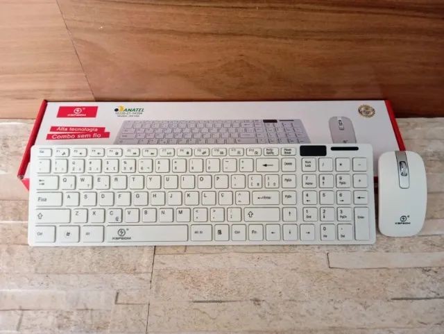 Kit Teclado + Mouse Sem Fio Wireless 2.4ghz 3200dpi Óptico - Foto 3