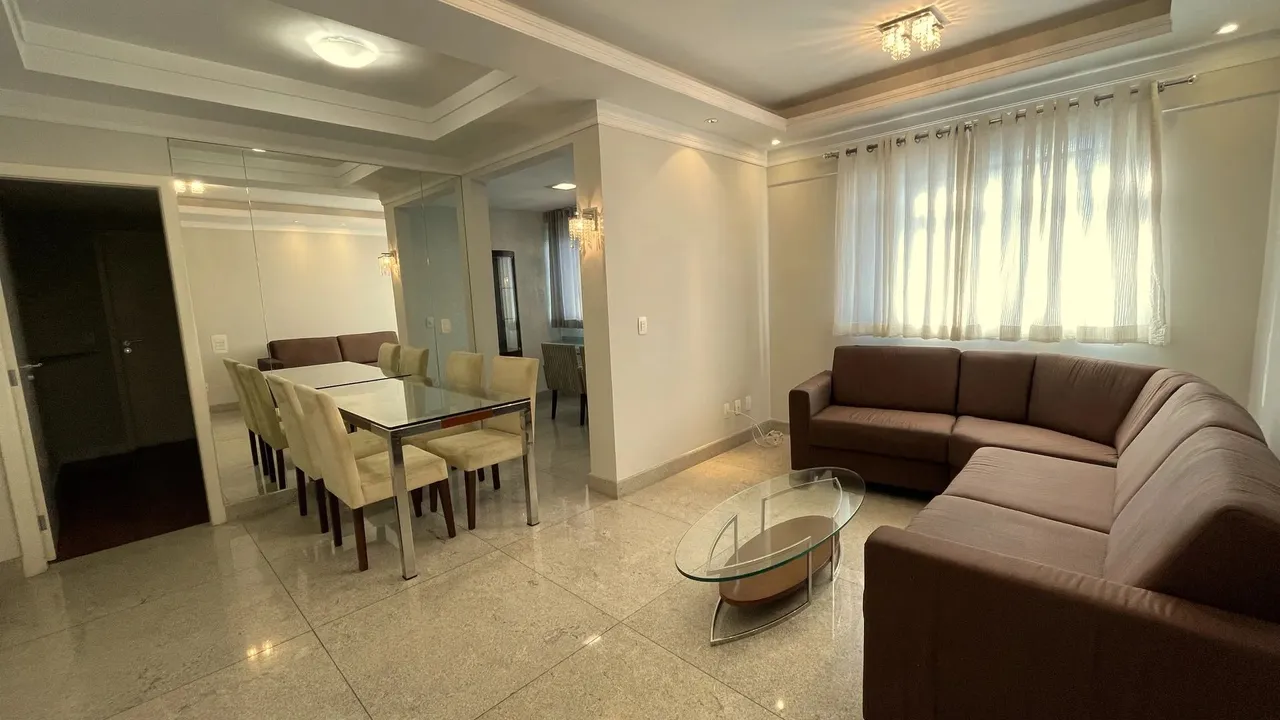 Apartamento para locação 2 quartos 2 vagas - 75 m²- Lourdes, Belo Horizonte/MG.