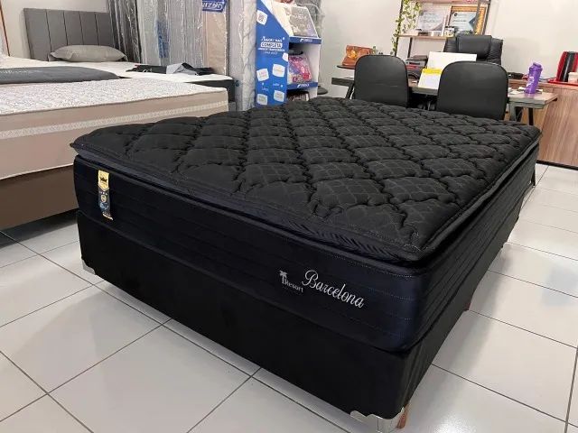 Cama Box Casal Molas Ensacadas Pillow Top Macio Marca Hellen Peça Nova! - Foto 5
