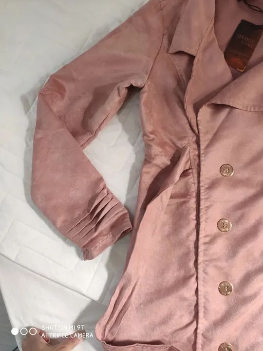 Blazer Rosê Suede  - Foto 4