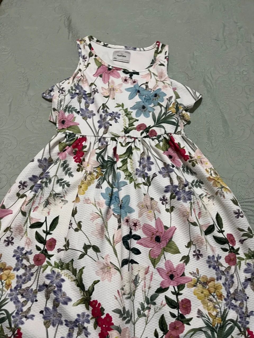 Vestido Floral Infantil TAM 9/10 lindo - Foto 2