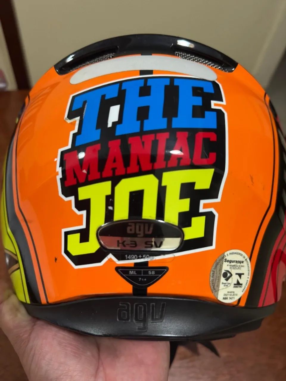 Capacete AGV Original Com Óculos Interno - Foto 3