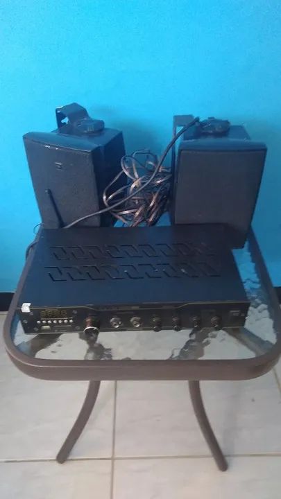 Conjunto de Som para Casa -  3 Peças - Excelente Estado