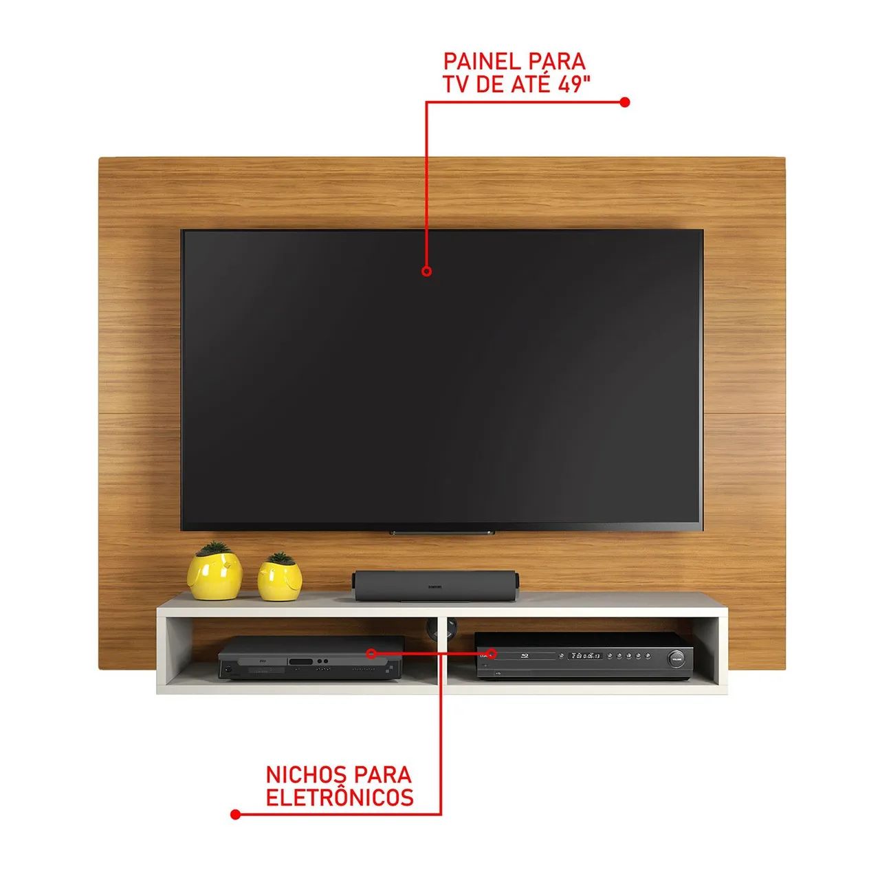 Painel para tv 49 polegadas - entrega e montagem grátis  - Foto 2