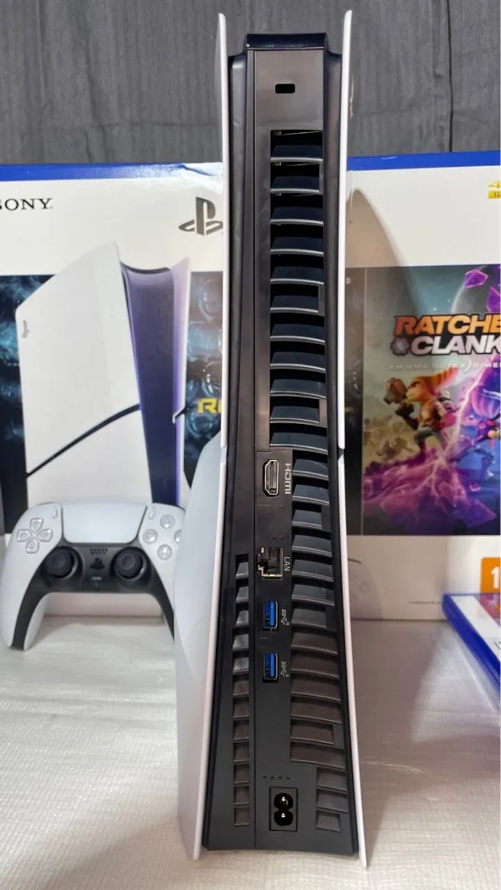 Playstation Slim mídia física e digital + 2 jogos físicos. - Foto 4