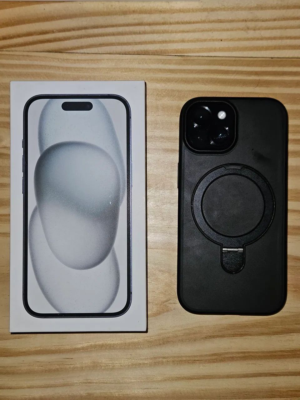 新品未開封iPhone15,Black,128GB◇ iPhone 15 128GB [PRETO] - Impecável/Novo - Bateria 100% - Garantia