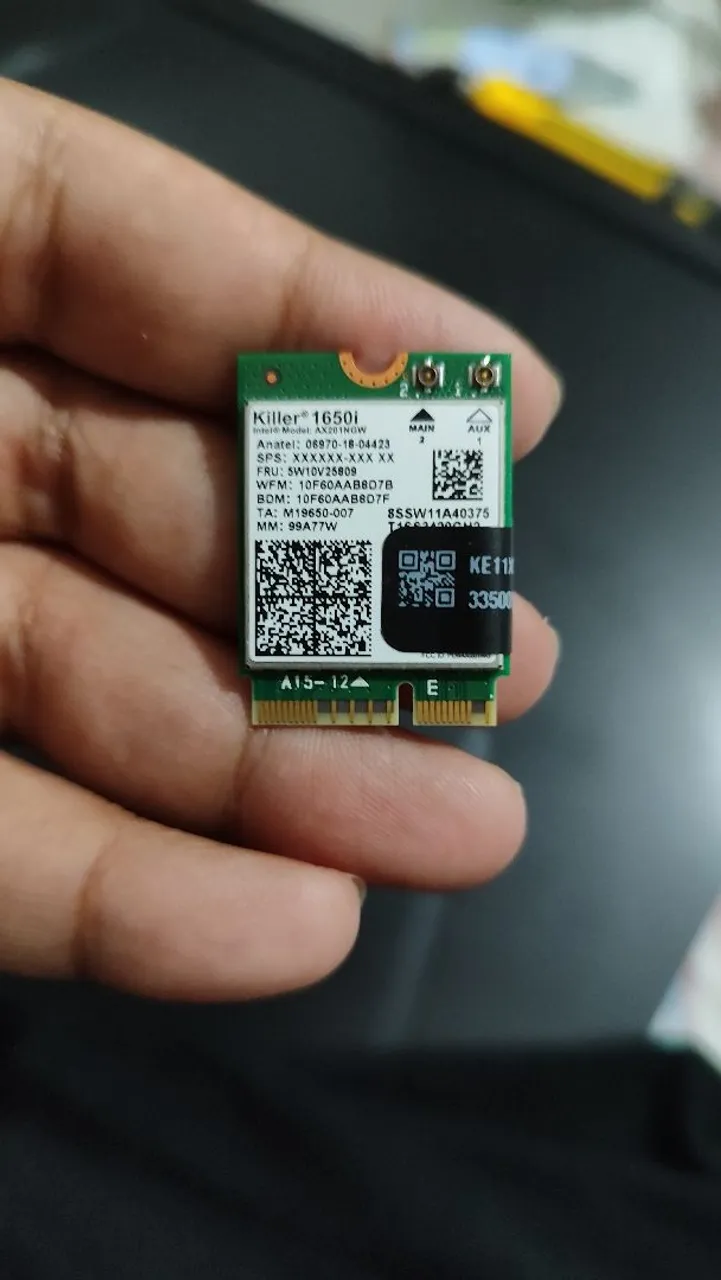 Placa Wi-fi Gamer Killer 1650i AX201NGW