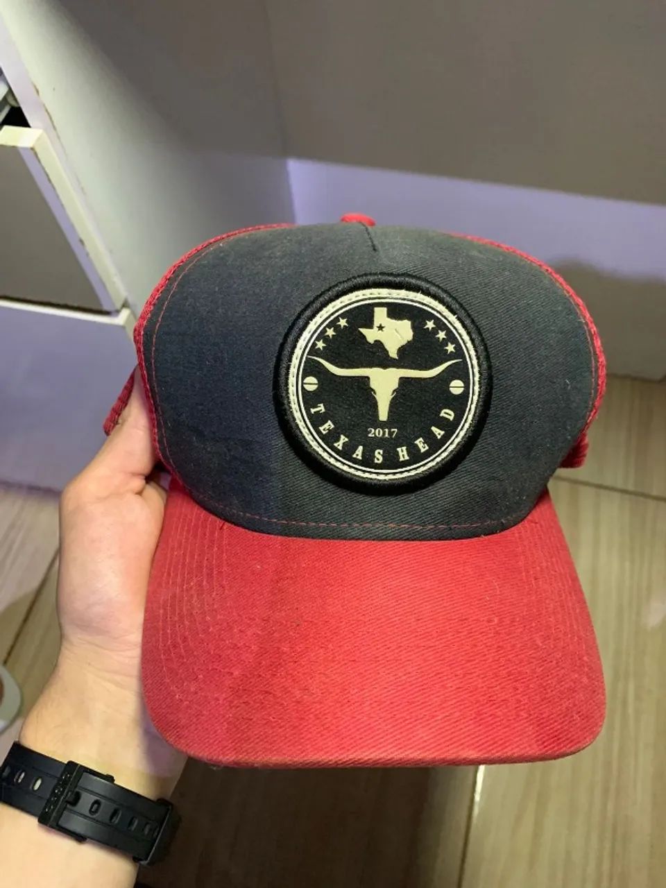 boné trucker texas head