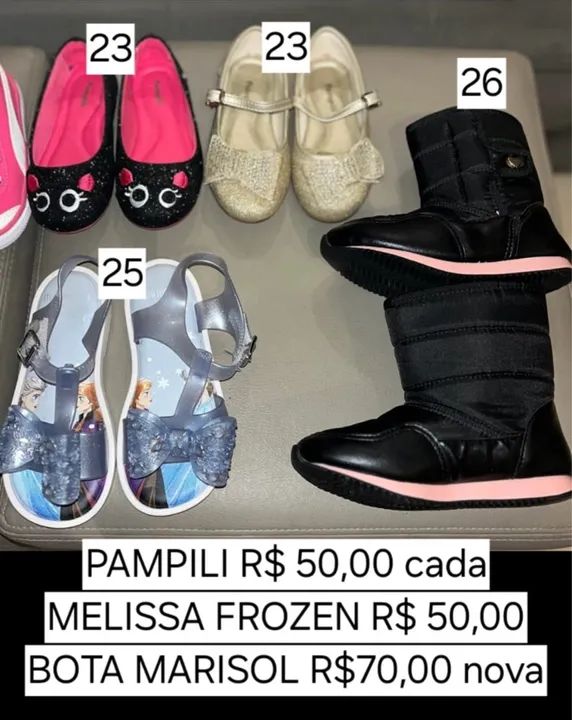 Sapatos infantis diversos - tamanhos variados - Foto 2
