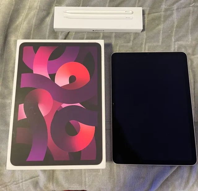 iPad Air 64GB (5º geração) Wi-Fi Rosa + Apple Pencil 2º geração