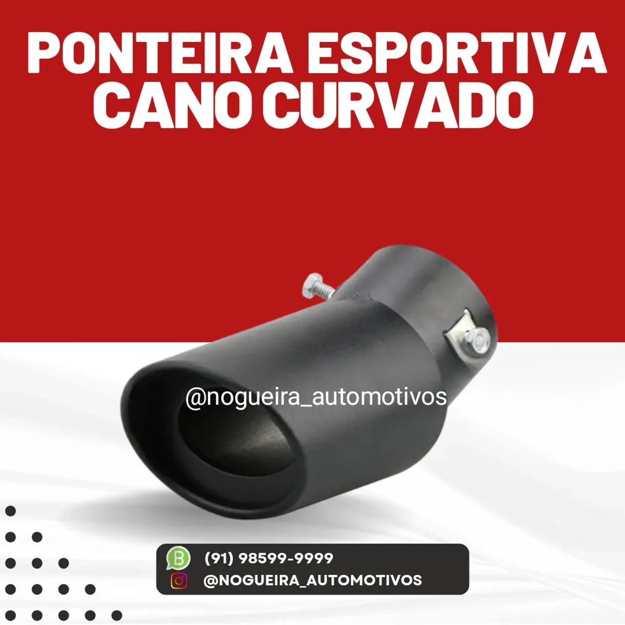 Ponteira Esportiva Cano Reto ou Curvado - Foto 2