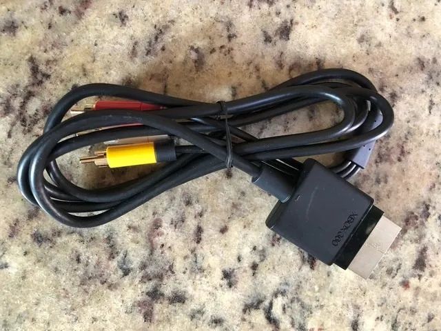 cabo av para xbox 360, original microsoft