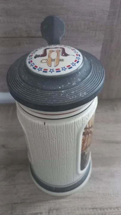 Antiguidade Tankard/caneca P/ Colecionadores Magal/ceramarte (Usado) - Foto 2