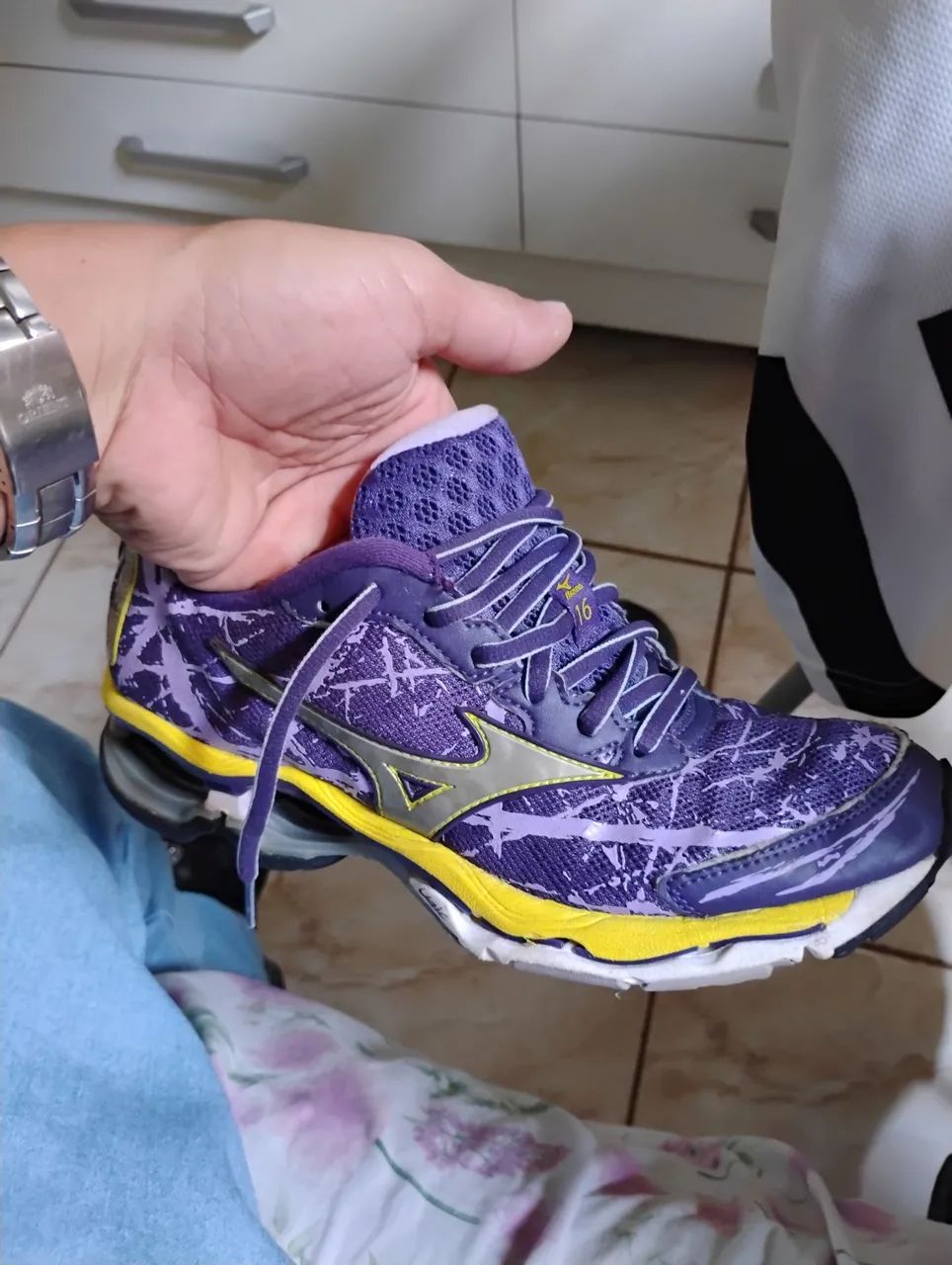 Wave Creation 16 Mizuno Roxo E Amarelo MIZUNO WAVE CREATION 15