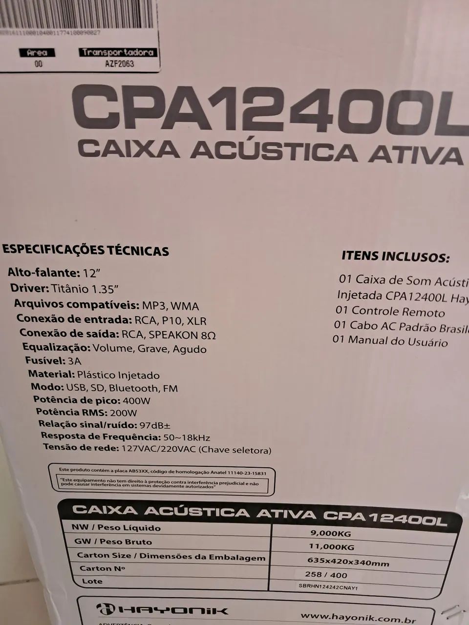 Caixa Ativa 400 watts Nova  - Foto 5