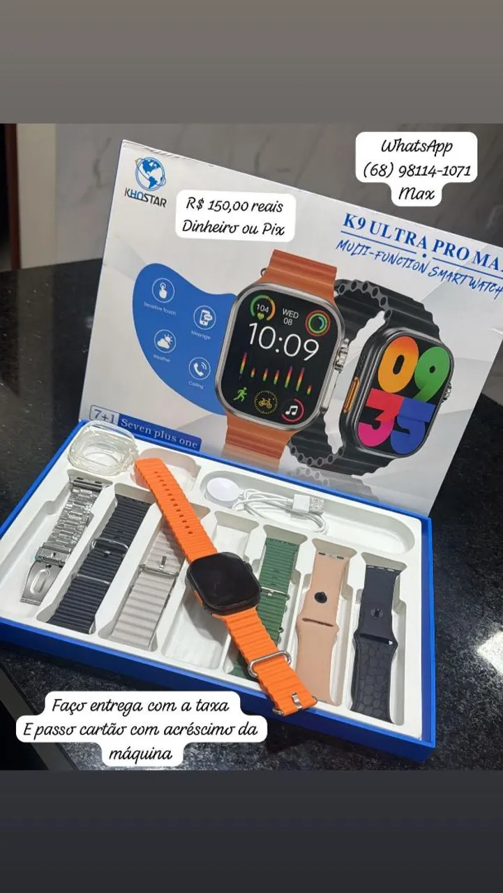 Smartwatch K9 Ultra Pro Max - Multifuncional